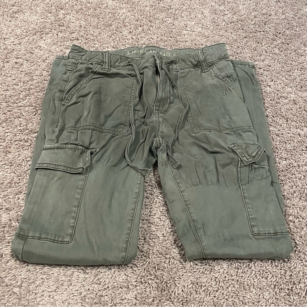 American eagle hi rise jeggings green size 4 inseam 27” - Picture 5 of 7